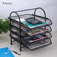 Office Tray Plastic 4 Shelfs (Kebika)
